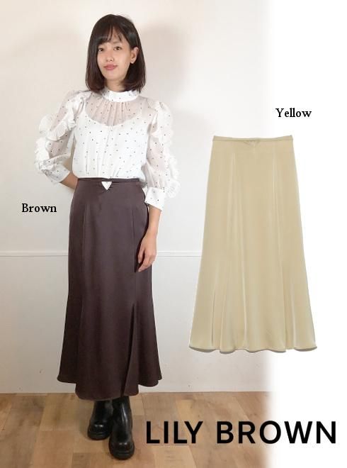 Lily Brown （リリーブラウン)ウエストデザインマーメイドスカート 21