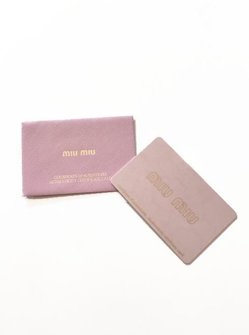 Miu Miu(ミュウミュウ)2WAYレザーショルダーバッグ FRAGOLA ピンク