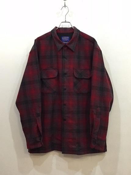 極上配色】00's PENDLETON オンブレチェック ボードシャツ