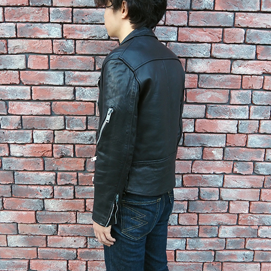 ロンジャン ヴィンテージ リアルレザー イギリス ライダース 洗濯