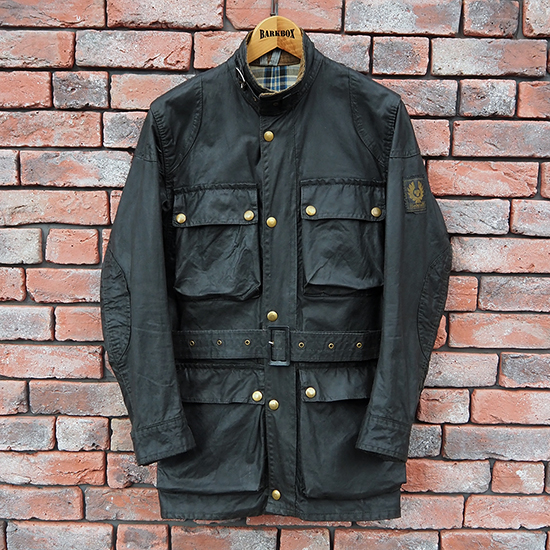 ヴィンテージ ベルスタッフ ワックス コットン オイルド レザー