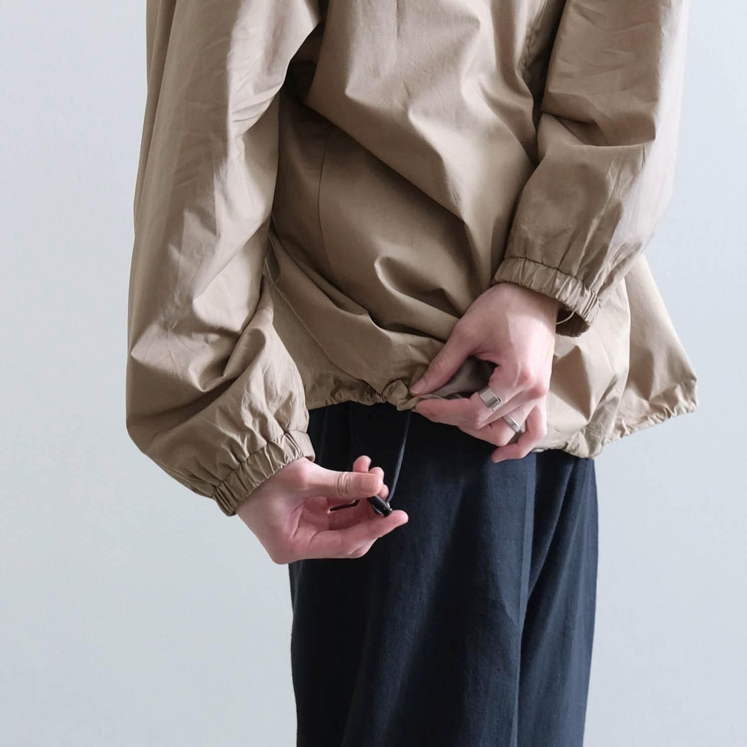 MERCERIZED COTTON STAND PULLOVER [CAMEL] - WUNDER 大阪 セレクト