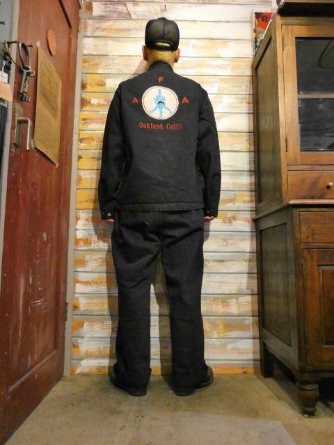 FREEWHEELERS ”A F A” GRUNTS JACKET （Y-D RUDE BLACK） - OLD STAND UP