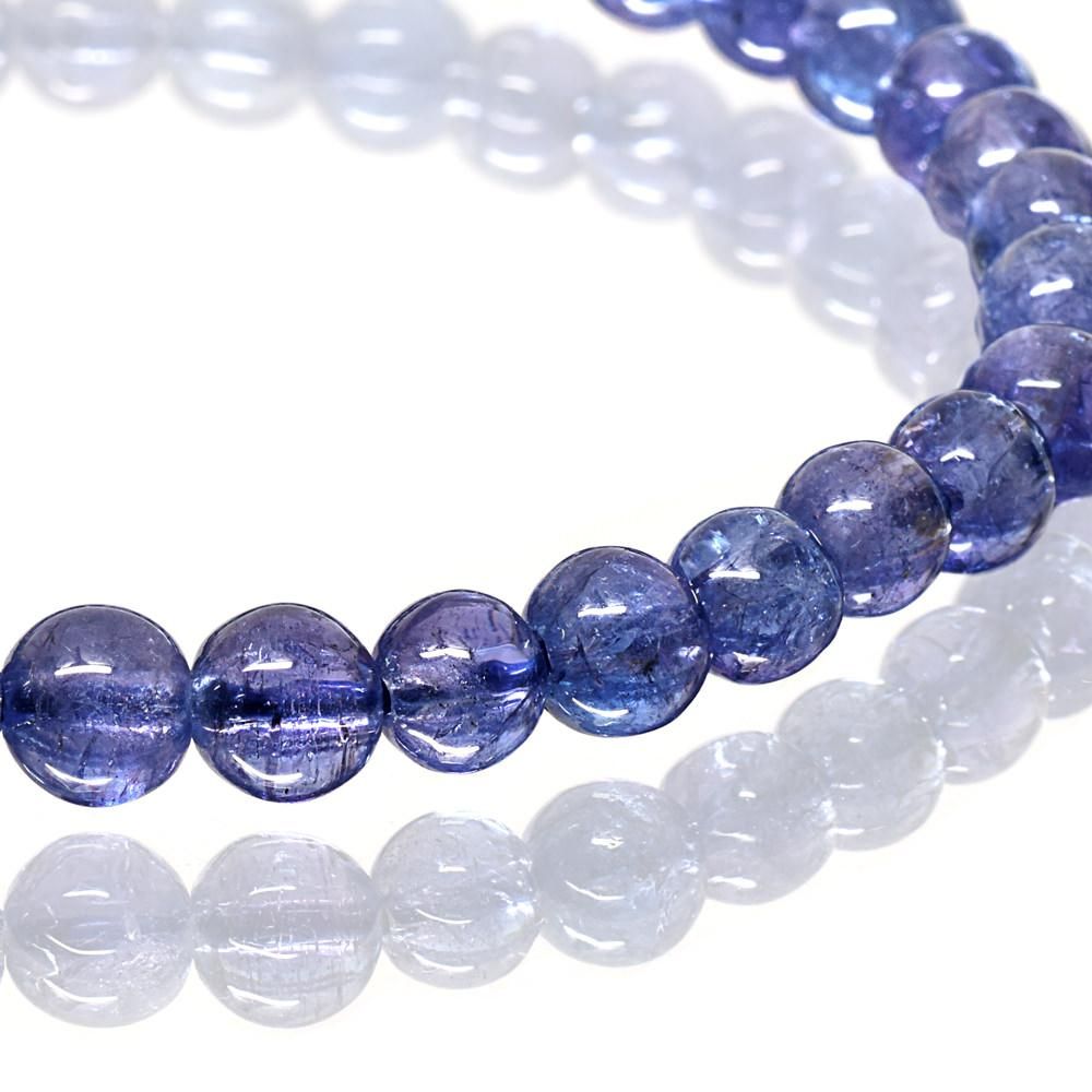 高品質] タンザナイト ブレスレット 6mm #MF515 - プレミアム天然石