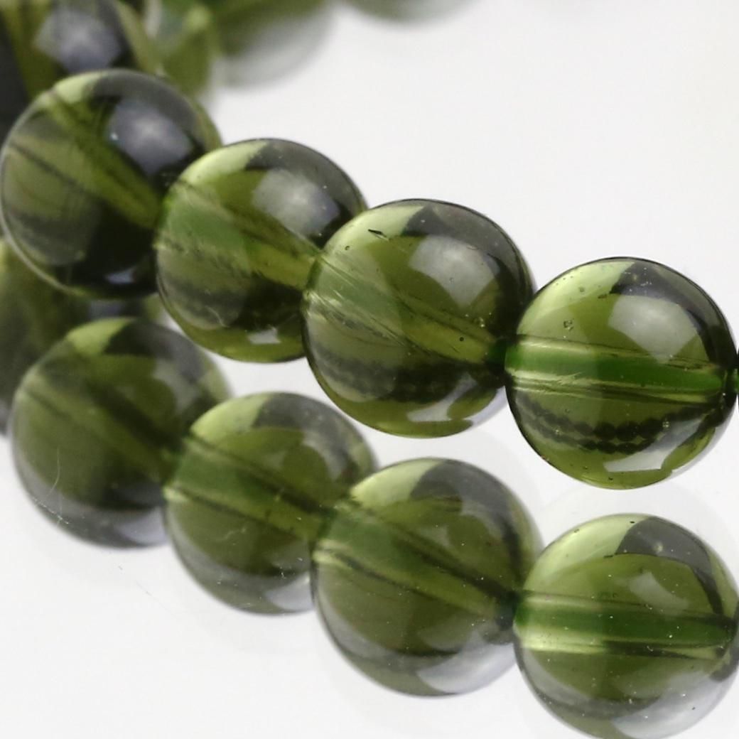 高品質] モルダバイト ブレスレット 8mm #HK015 - プレミアム天然石