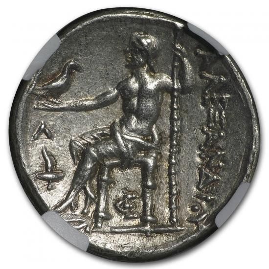 古代ギリシャ BC336-323 アレキサンダー大王 テトラドラクマ銀貨 NGC