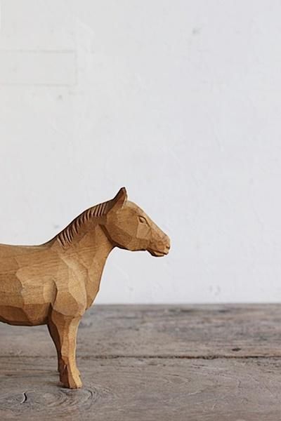 日本木彫 馬 - アンティーク・古道具・暮らしの雑貨店 京都
