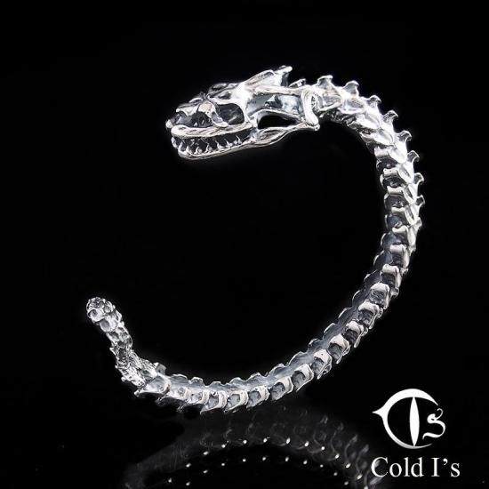 Cold I's,コールドアイズ,Snake Skeleton Bangle,- SILVER SHIELD