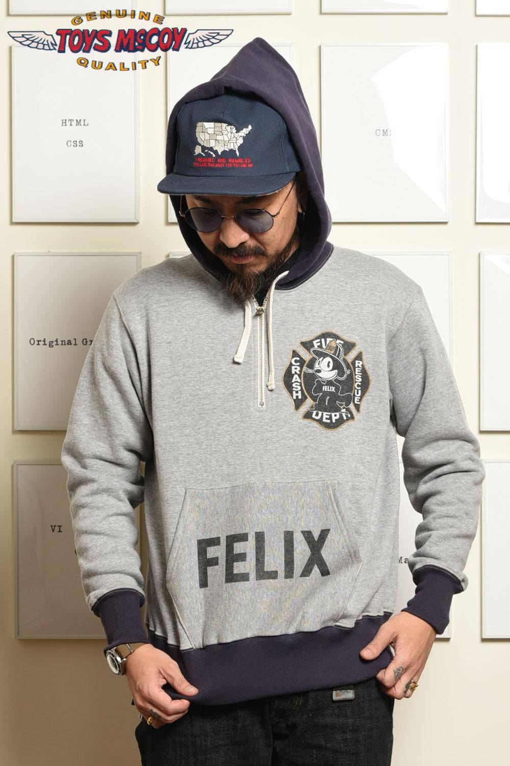 TOYS McCOY(トイズマッコイ) スウェットパーカー MILITARY HALF ZIP