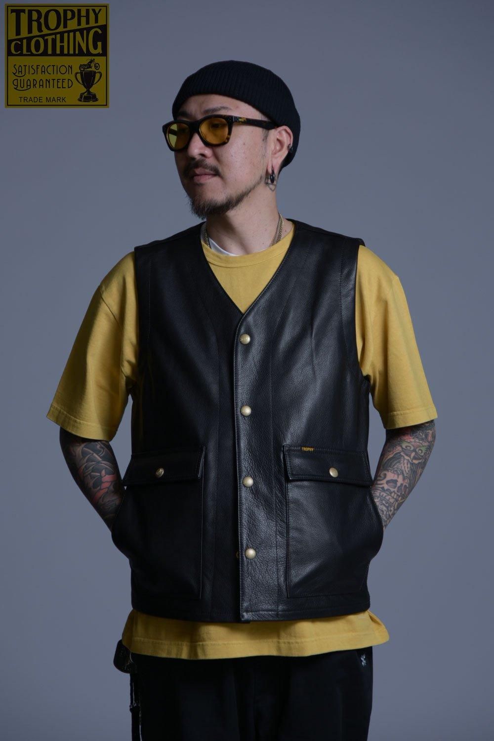 TROPHY CLOTHING(トロフィークロージング) レザーベスト Rancher