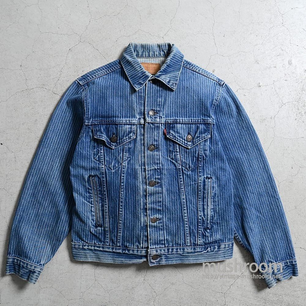 LEVI'S 70506-0260 BLUE STRIPED DENIM JACKET（SZ 40/GOOD CONDITION