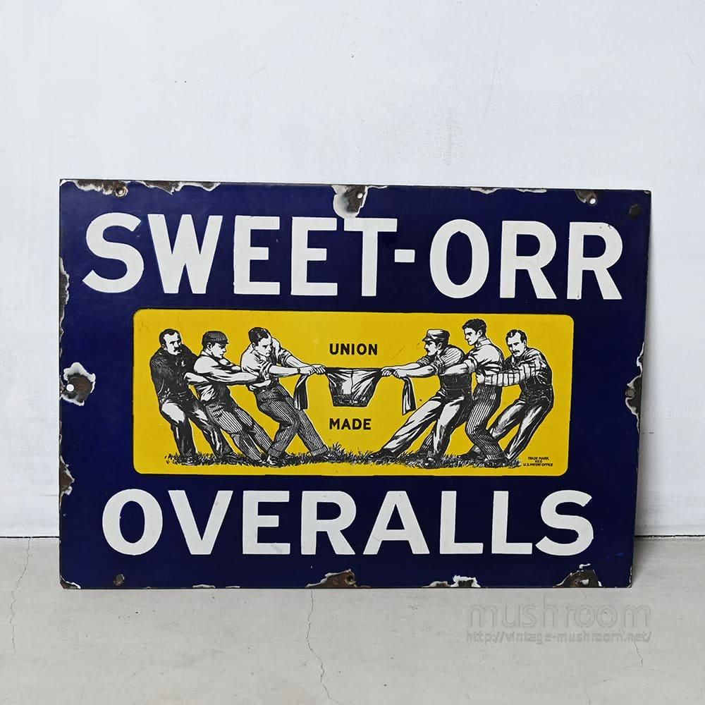 SWEET-ORR ADVERTISING METAL SIGN（Around 1940'S） - 古着屋