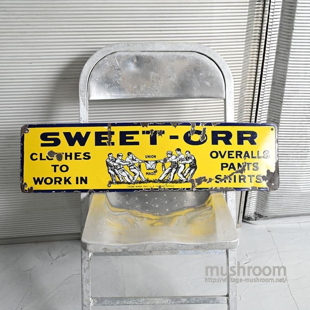 SWEET-ORR ADVERTISING METAL SIGN（Around 1940'S） - 古着屋