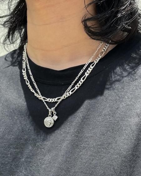 アンチドートバイヤーズクラブシルバー リンクチェーン ネックレス 約