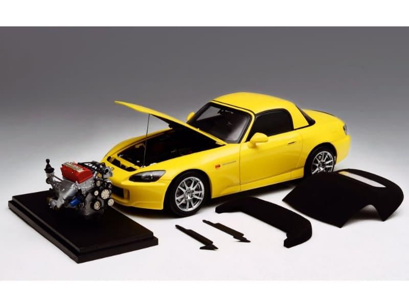 モーターヘリックス】 1/18 ホンダ S2000 (AP2) インディー イエロー