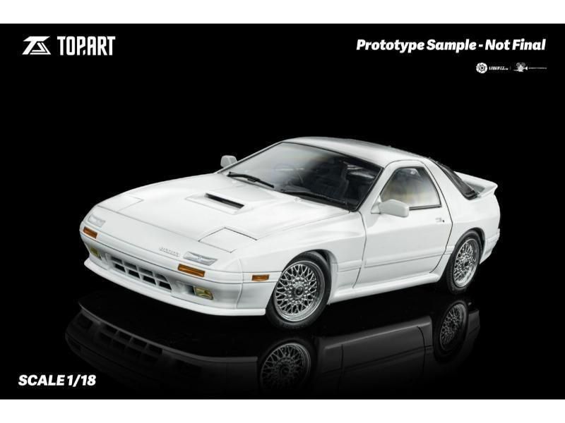 トップアートモデル】 1/18 マツダ RX7 FC3S 1989 ホワイトSilver