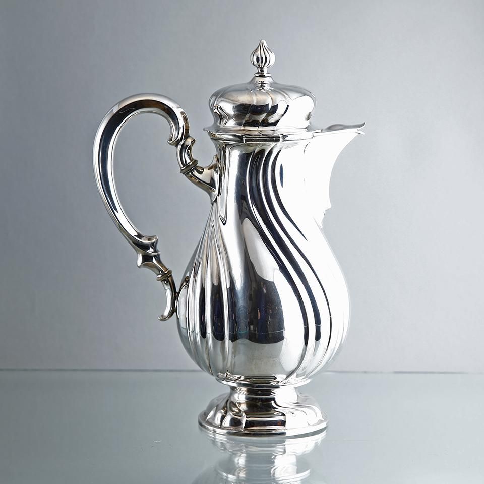 銀無垢のジャグ 水差し 800er silber ドイツ 19世紀バロック様式