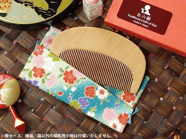 みねばり 花櫛・初恋 3寸5分(細) - お六櫛本舗｜手挽き櫛・みねばり櫛