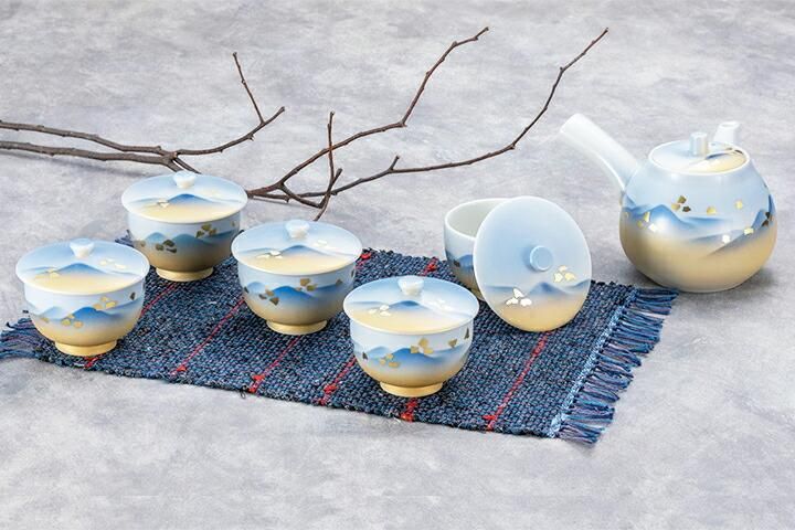 蓋付茶器 連山
