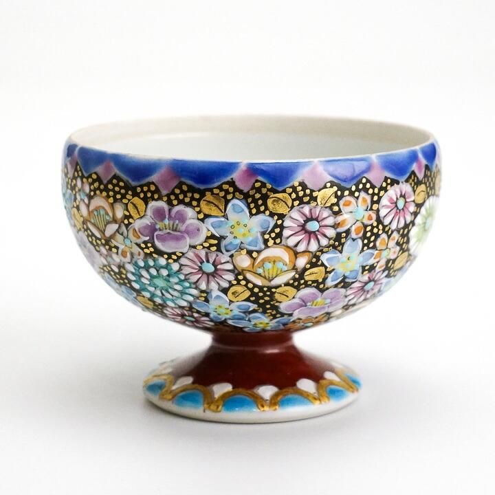 蓋器 色絵金襴花詰 / 高 聡文 ｜九谷焼の販売専門店 陶らいふ