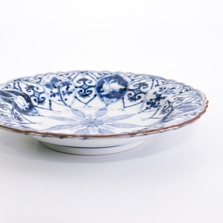 平向付 青華吉祥更紗兎文 / 山本長左 | 九谷焼専門店 陶らいふ