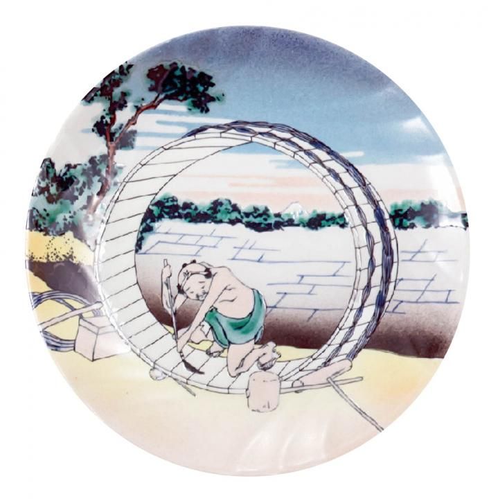 5号飾皿 北斎 尾州不二見原 / 美山窯 （化粧箱入り） - 和食器の通販