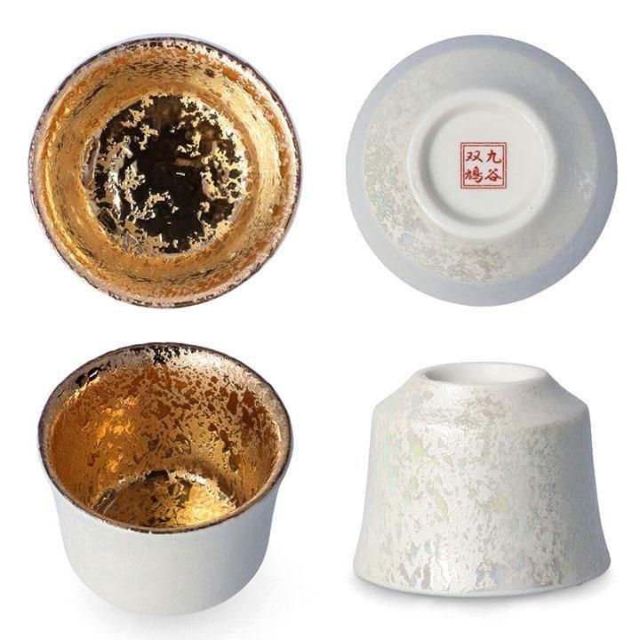 盃 釉滴金彩 | 双鳩窯 - 九谷焼専門店の陶らいふ