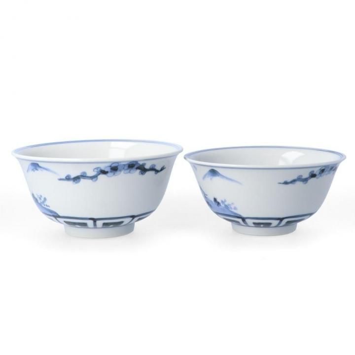 宮内庁御用窯|組飯碗|双輪文松竹梅 - 九谷焼専門店の陶らいふ