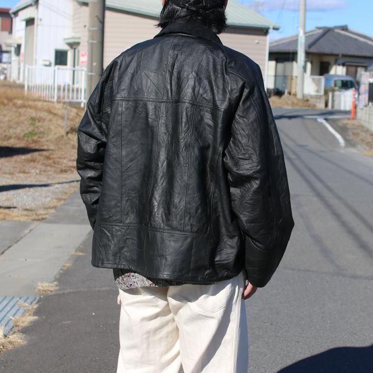 ユーズド YOUSED リメイクレザードライバーズジャケット REMAKE