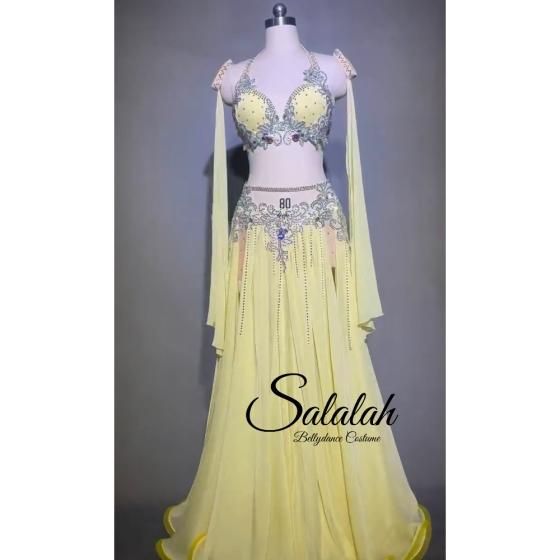 オリエンタルオーダー衣装 レモンイエロー＆シルバー lw2273 - ベリー