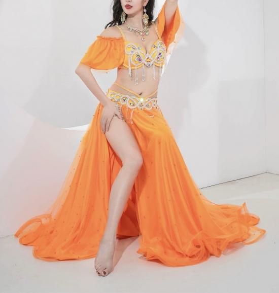 ベリーダンスオリエンタル衣装 ブラ＆スカートセットアップ全3色