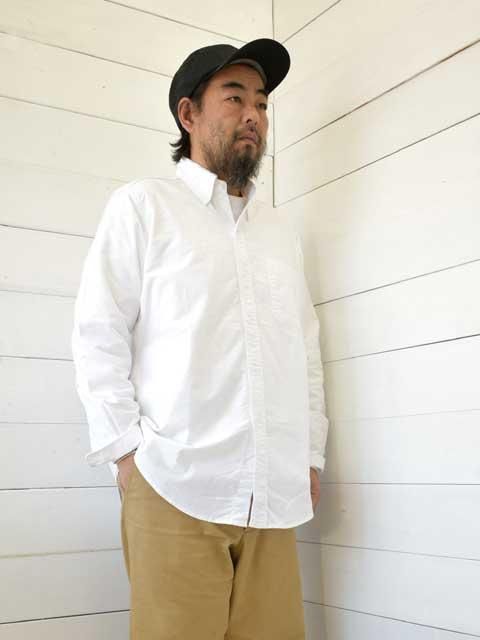 SASSAFRAS(ササフラス) GREEN THUMB SHIRT -A/C OXFORD WHITE- SF