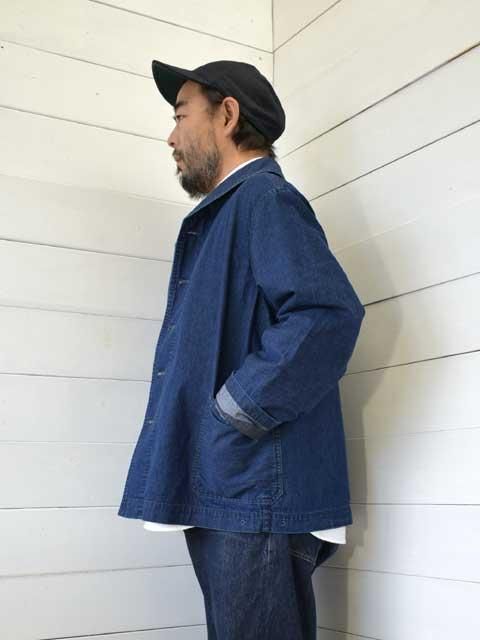 POST OVERALLS (ポストオーバーオールズ) NAVY BLU-F -8oz. deep