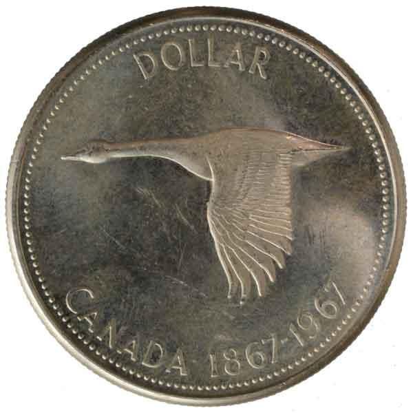 カナダ建国100周年記念1ドル銀貨|コレクターズショップのトモリンズ24