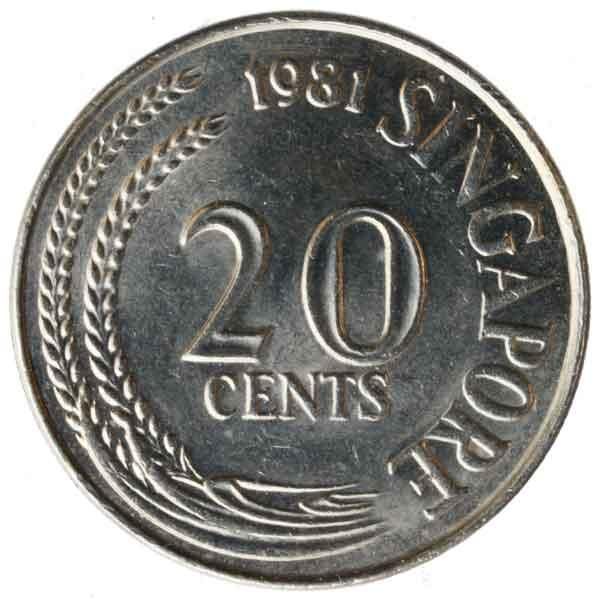 20セント硬貨|シンガポール|コレクターズショップトモリンズ24