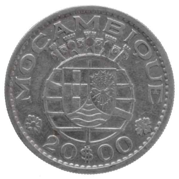 ポルトガル領モザンビーク20エスクード銀貨|コレクターズショップ