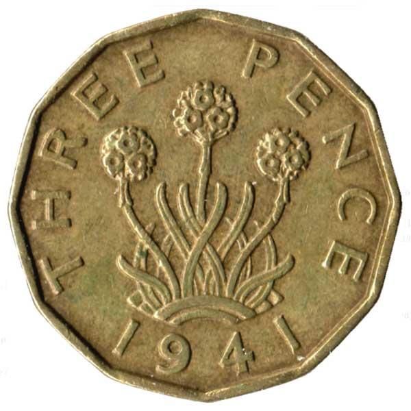 ジョージ6世3ペンス硬貨|イギリス|コレクターズショップトモリンズ24