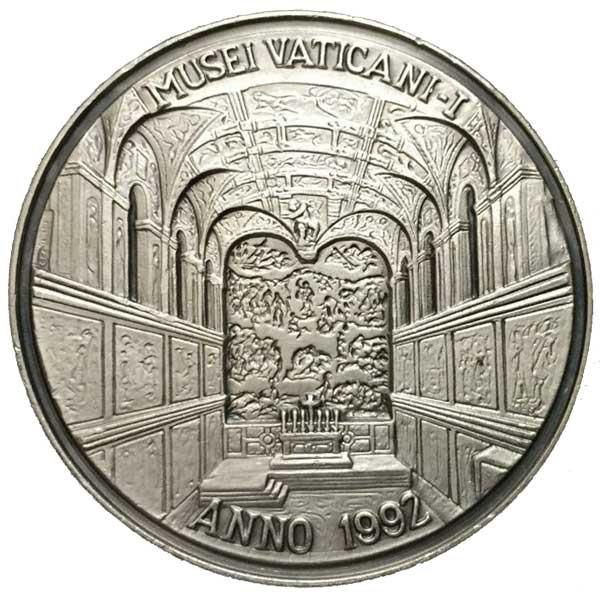 バチカン美術館トークン「ミケランジェロ天国の屋根」銀メダル