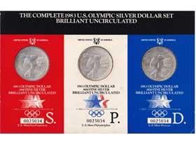 ロサンゼルスオリンピック記念1ドル銀貨セット|コレクターズショップ