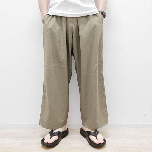 Loose fit pants - BROWN by 2-tacs（ブラウンバイツータックス）