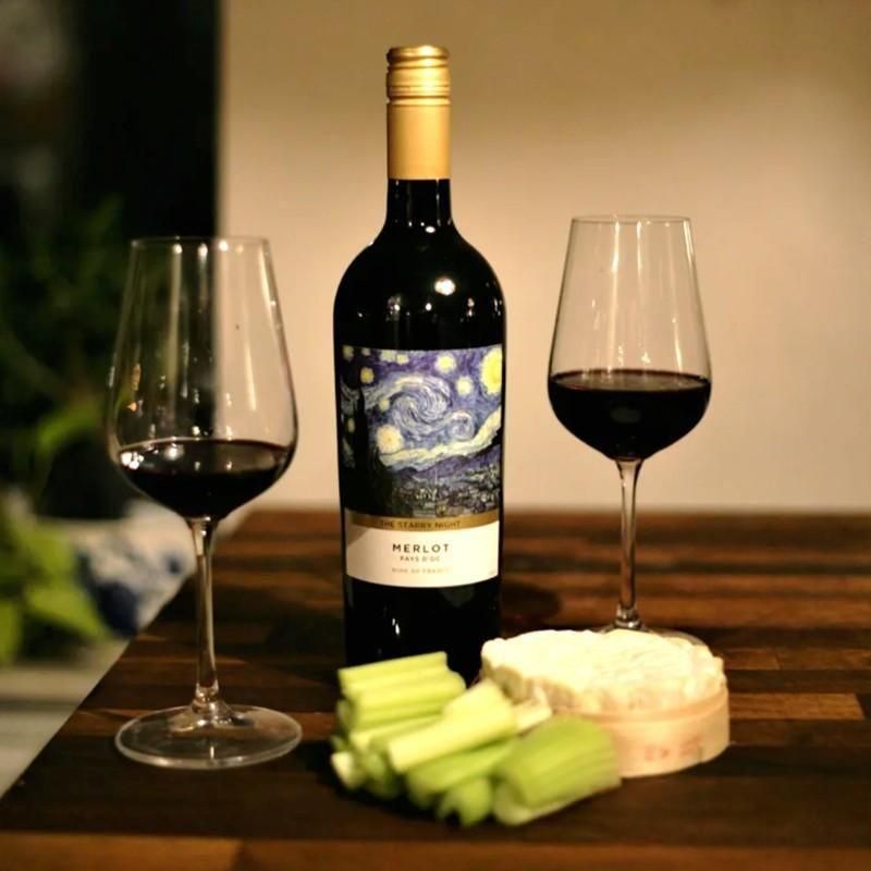 アート・オブ・ワイン ／ゴッホ 星月夜 メルロ 2023 - 今井商店ウェブ