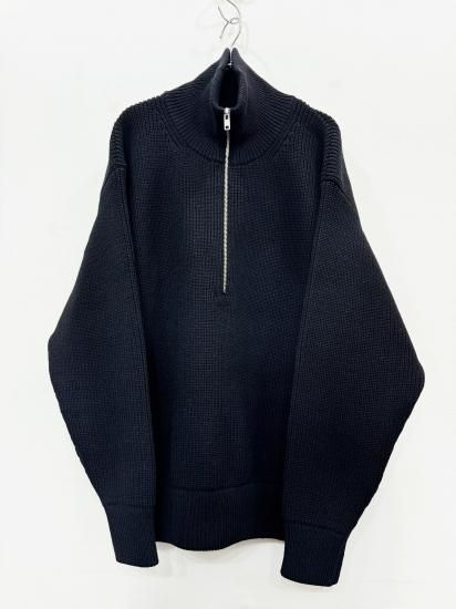 ssstein（シュタイン）2024AW 24AW OVERSIZED DRIVERS KNIT HALF ZIP