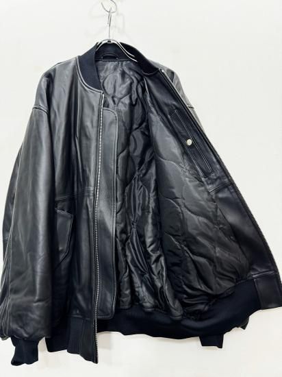 ssstein（シュタイン）2024AW 24AW LEATHER FLIGHT JACKET Black