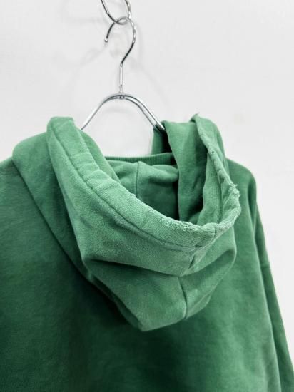ANCELLM（アンセルム） 2025SS 25SS DYED DAMAGE HOODIE Green - Laid