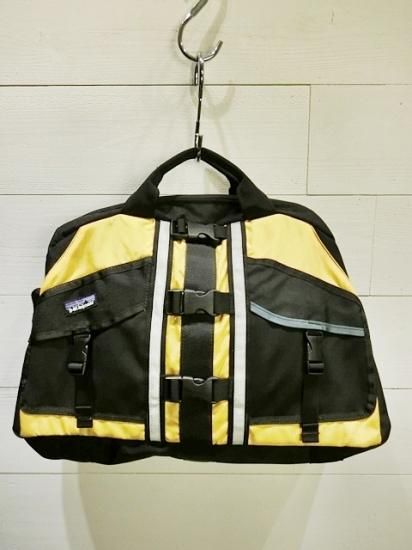 Used】patagonia Lotus Design Remade PFD Duffel Bag Yellow×Black