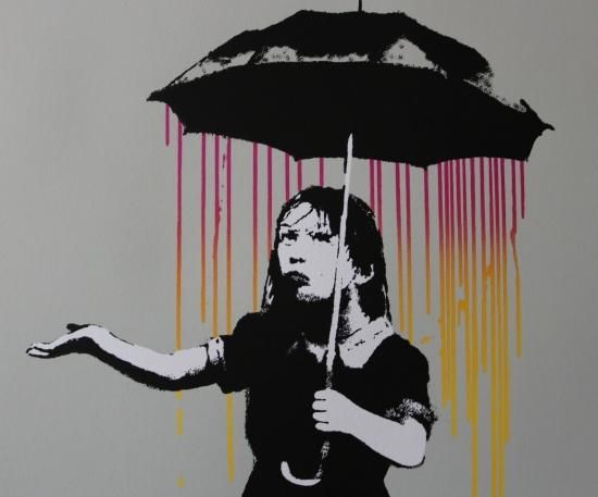 Banksy バンクシー NOLA MULTI COLOURED シルクスクリーン プリント
