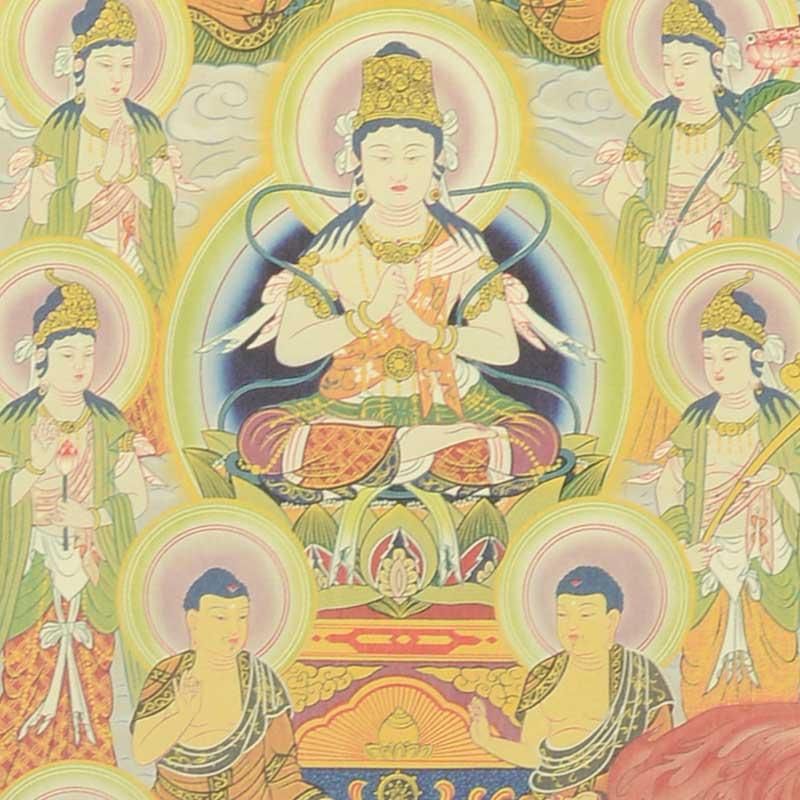 真言宗】 十三仏掛け軸 弘法大師入り (5尺) 初盆 新盆 お盆 お盆の