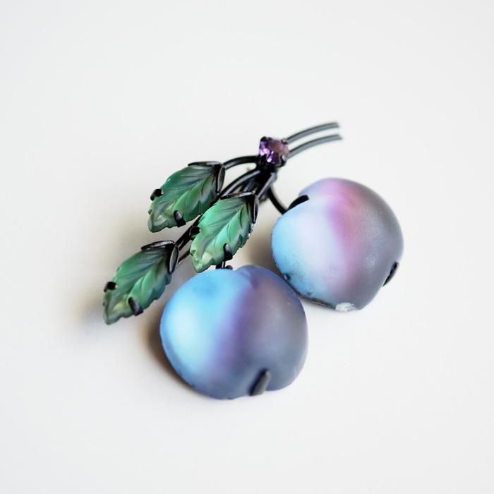 AUSTRIA（オーストリア）☆フルーツ・フロストガラス プラム／パープル