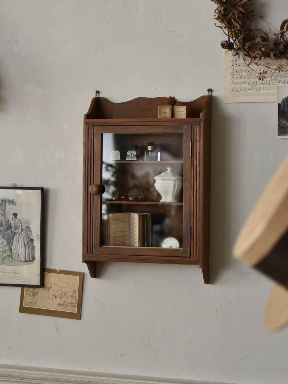 フランスアンティーク家具 ウォールキャビネット.4 ナチュラルアンティーク