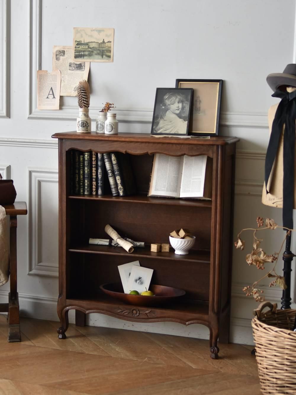 フランスアンティーク家具 3段ブックシェルフ.6 クラシカルインテリア